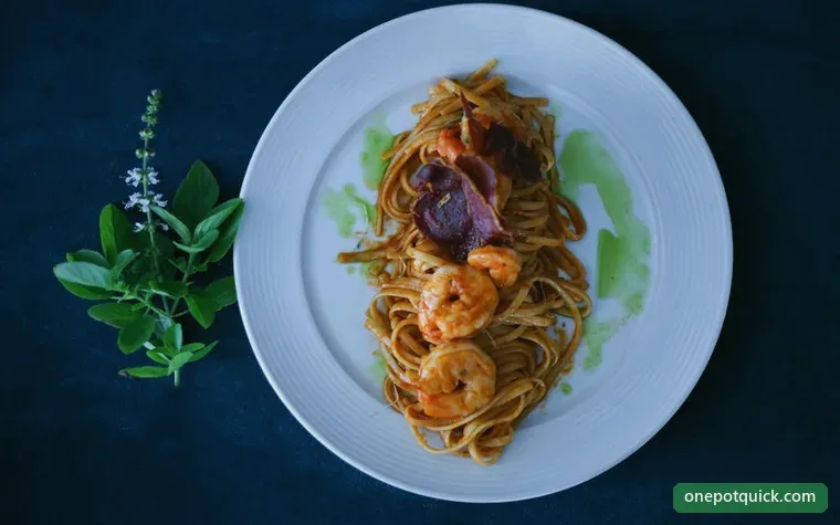 One Pot Shrimp Scampi Linguine — Italian recipe, 20 min